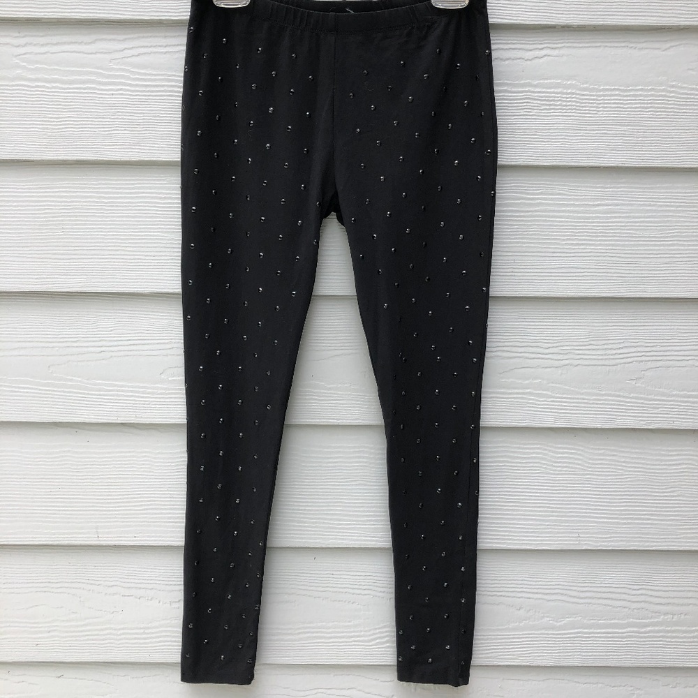 WD.NY Studded Black Leggings Medium